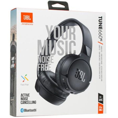Беспроводные/проводные наушники JBL Tune 660NC черный