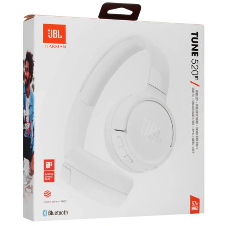 Наушники bluetooth JBL T520BT белый