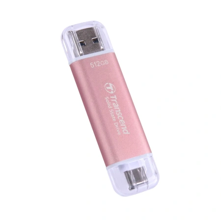 SSD Transcend TS512GESD310P, 512ГБ, розовый