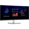 Монитор Dell P3424WE серебристый/черный