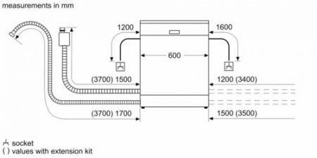 Посудомоечная машина Bosch  SMS46NB01V черный