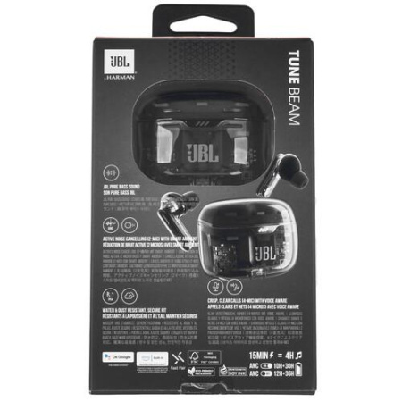 Наушники TWS JBL Tune Beam  черный 2023