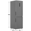 Холодильник Haier C4F637CXRGU1 серебристый