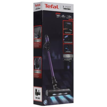 Вертикальный пылесос  Tefal TY6А31WO  фиолетовый