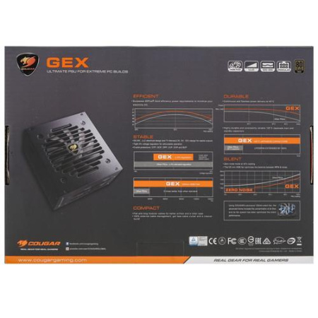 Блок питания Cougar GEX850 [31GE085001P01] черный