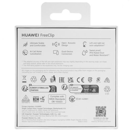Наушники TWS HUAWEI FreeClip черный