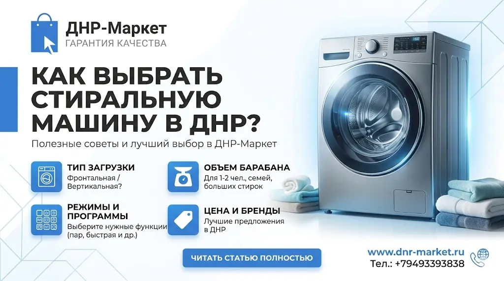 Стиральные машины в ДНР, Донецке